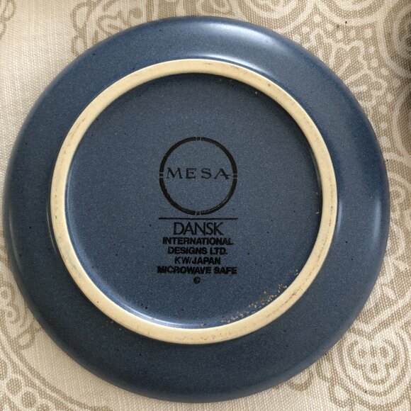 Set of 2 Dansk "Mesa - Sky Blue " Cups and Saucers Japan - Picture 4 of 8